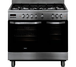 Zanussi ZCK98307XA 90 cm Dual Fuel Range Cooker - Stainless Steel
